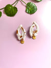 Vintage white earrings