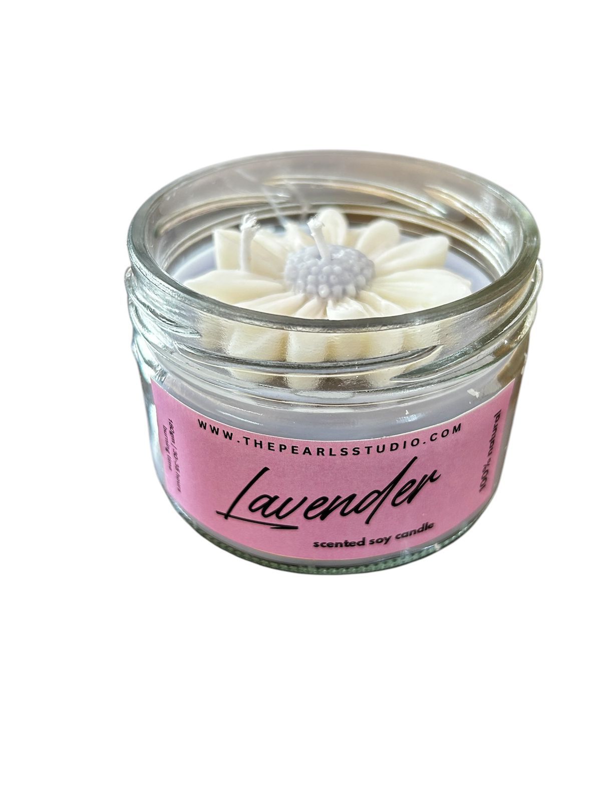 Daisy jar candle