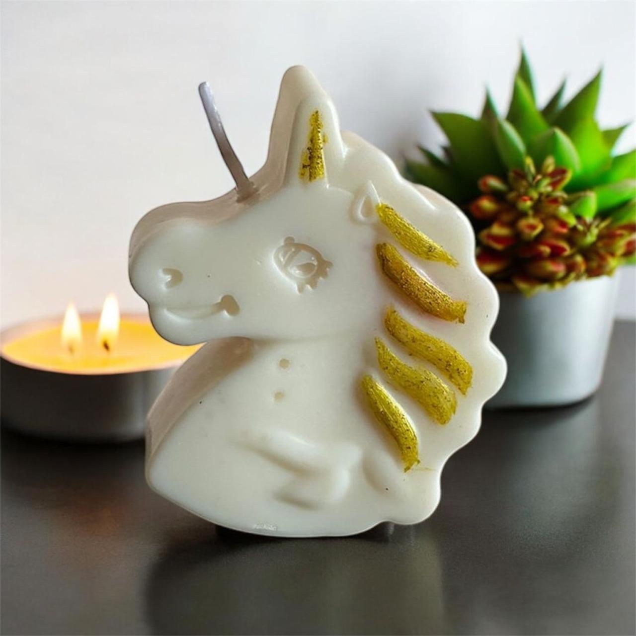 Unicorn candle